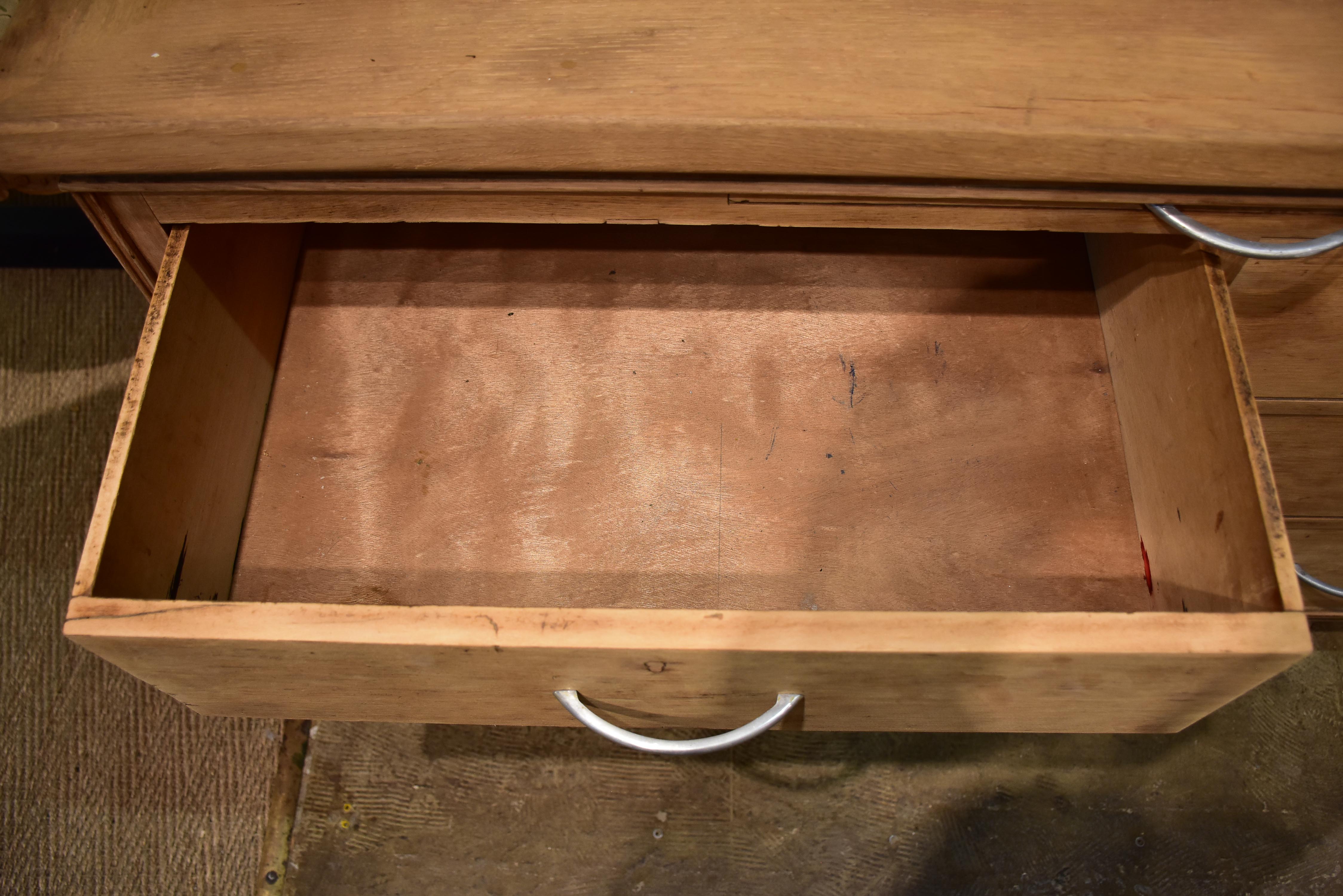 Vintage French drawers - blonde oak