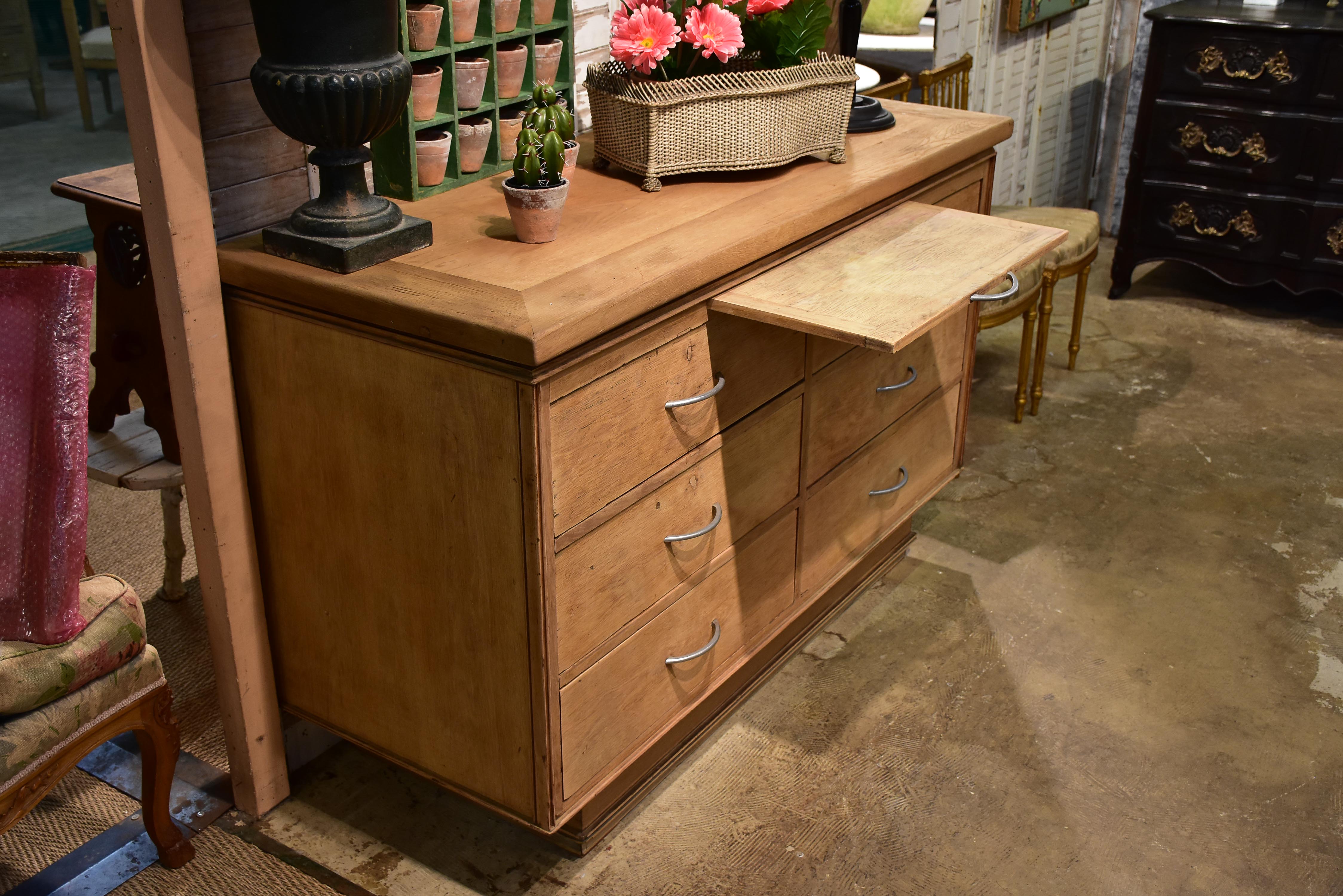 Vintage French drawers - blonde oak