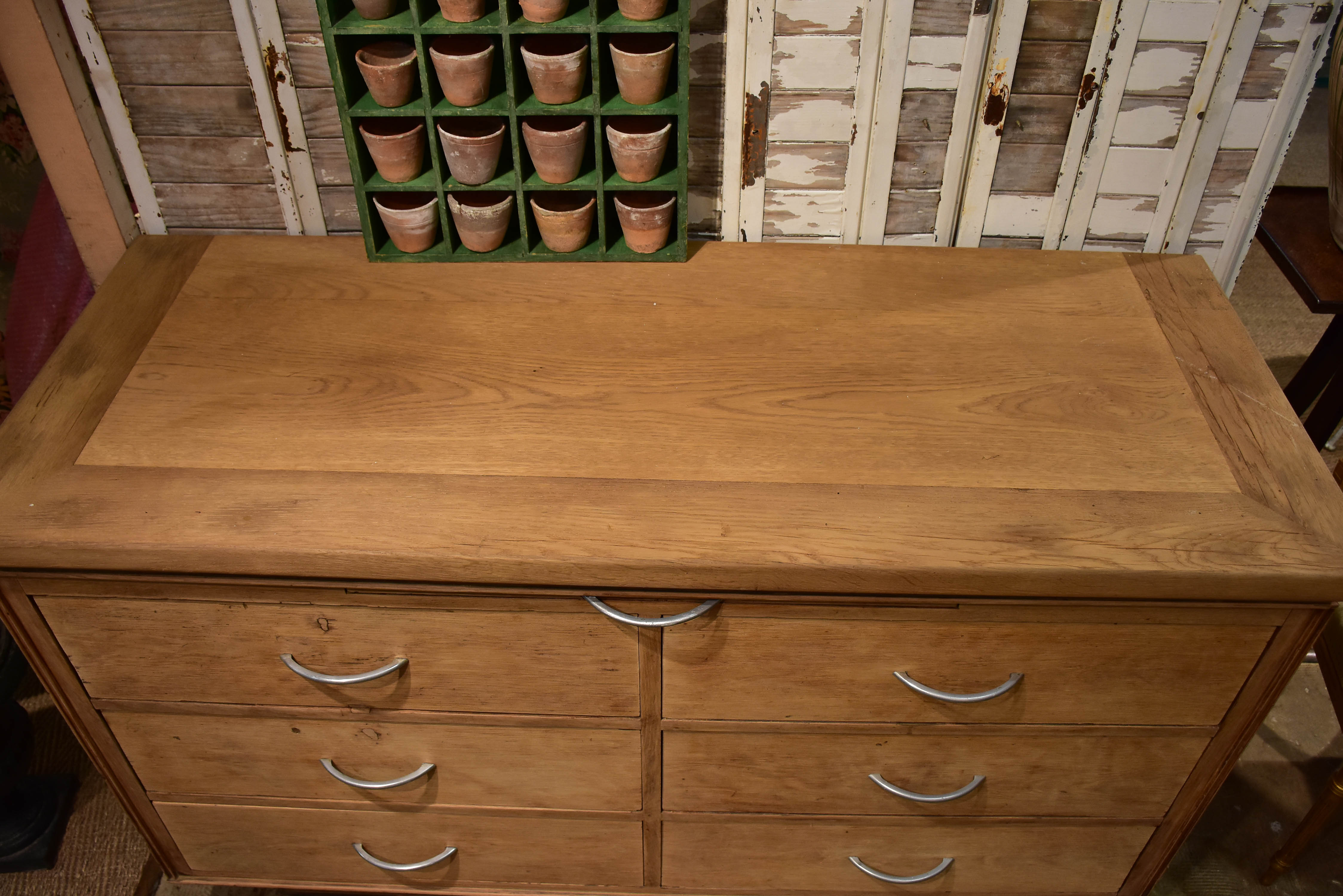 Vintage French drawers - blonde oak