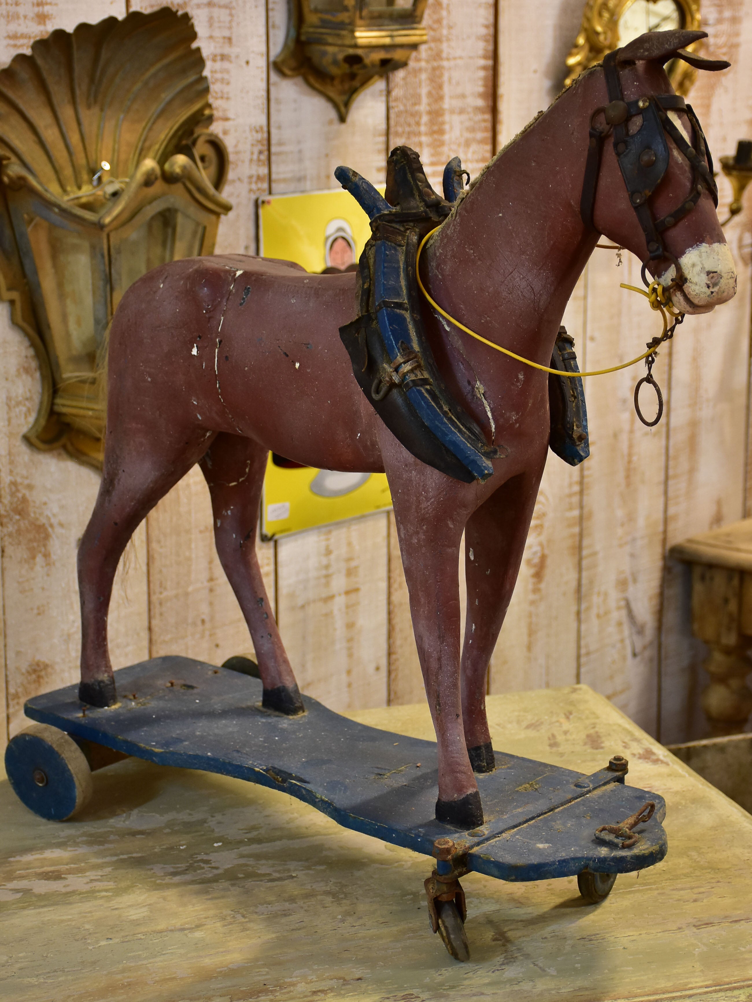 Antique French toy horse