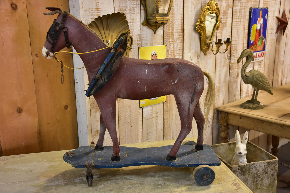 Antique French toy horse