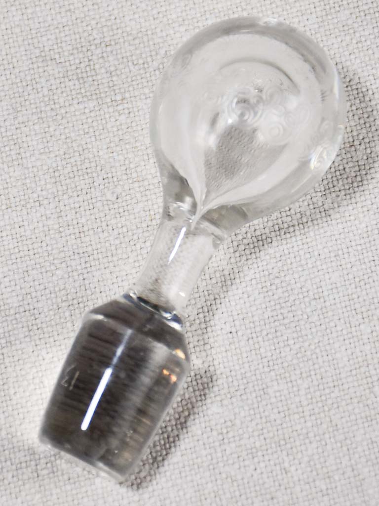 Pretty late-century etched French carafe