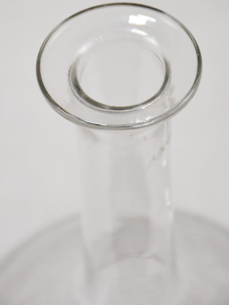 Late 1800s antique engraved carafe