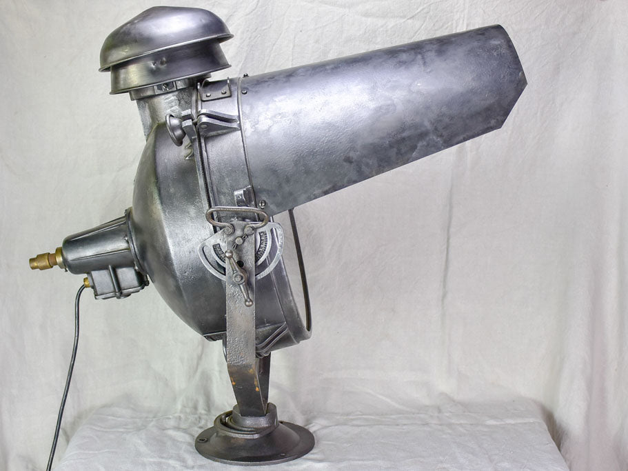 Restored French 1940's SNCF train light projector - very large