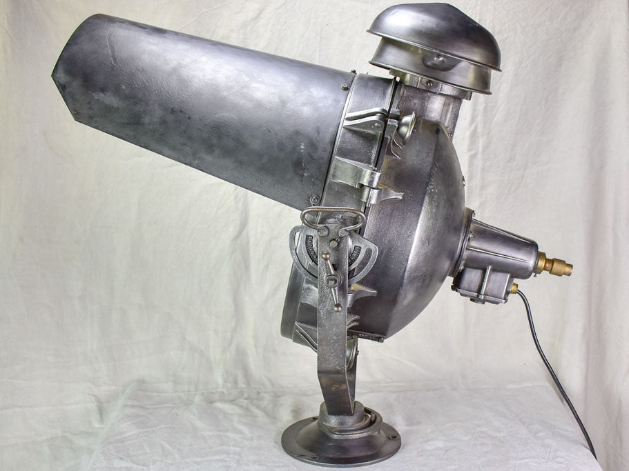 Restored French 1940's SNCF train light projector - very large