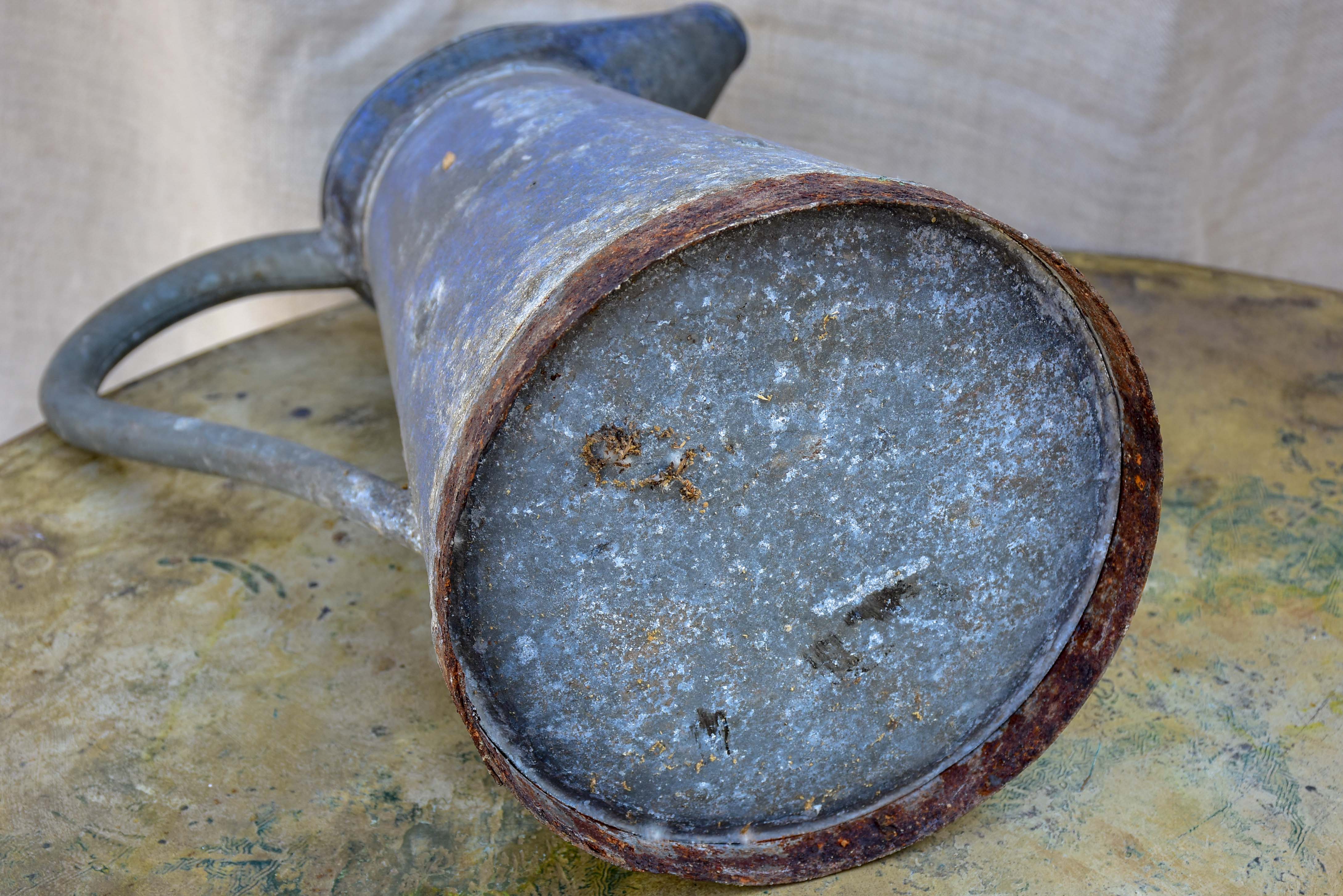 Antique French zinc pitcher / watering can