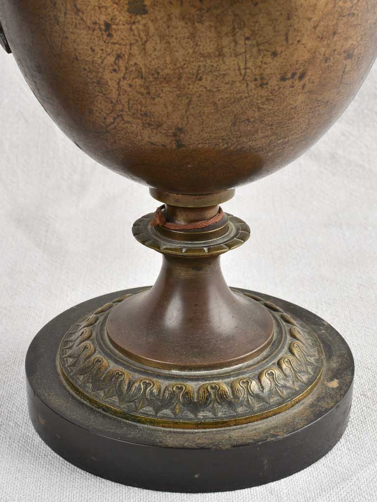 Pair of Napoleon III oil lamps 28¼"