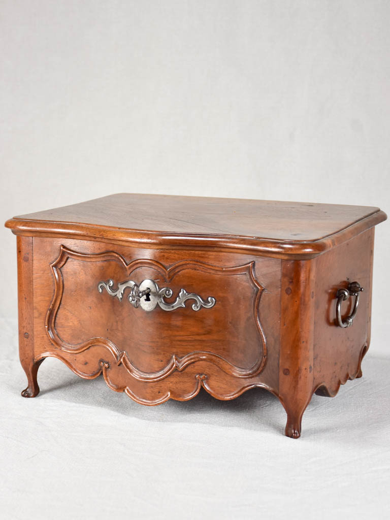Rare 18th century French document chest with lock