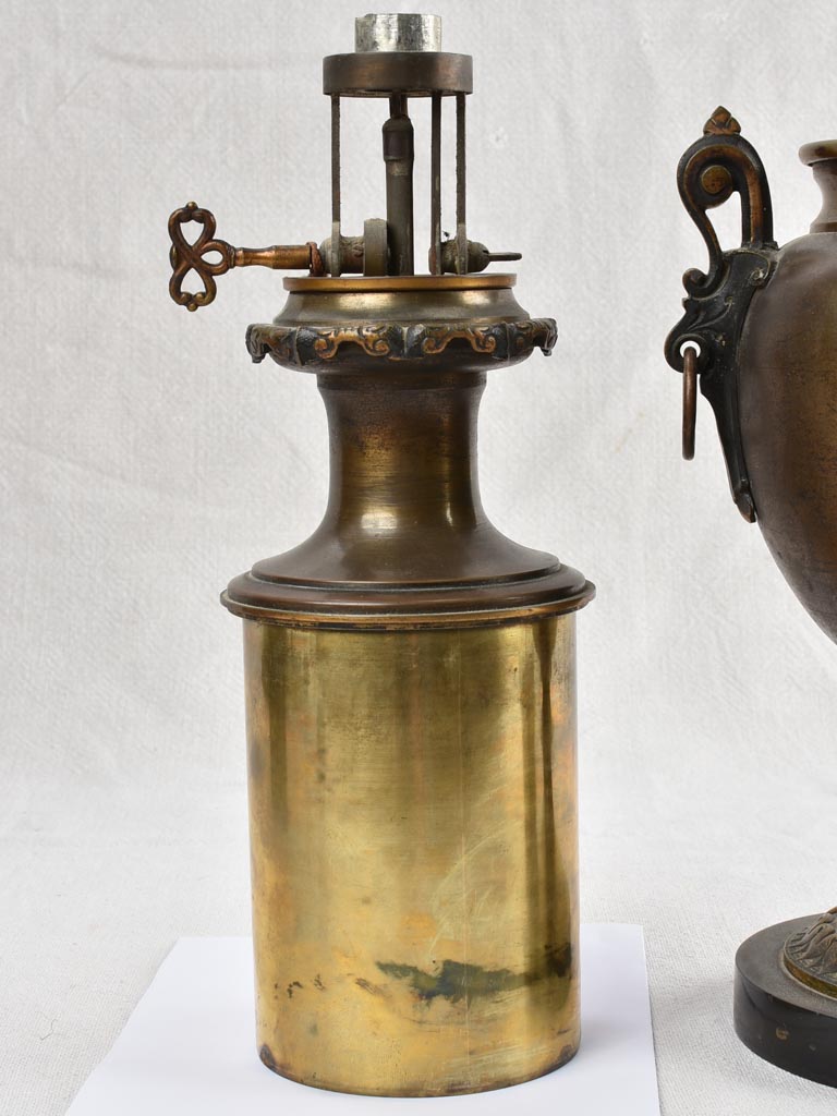 Pair of Napoleon III oil lamps 28¼"