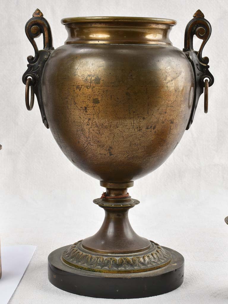 Pair of Napoleon III oil lamps 28¼"
