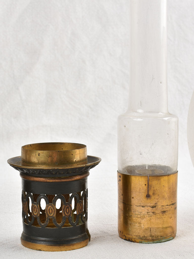 Pair of Napoleon III oil lamps 28¼"