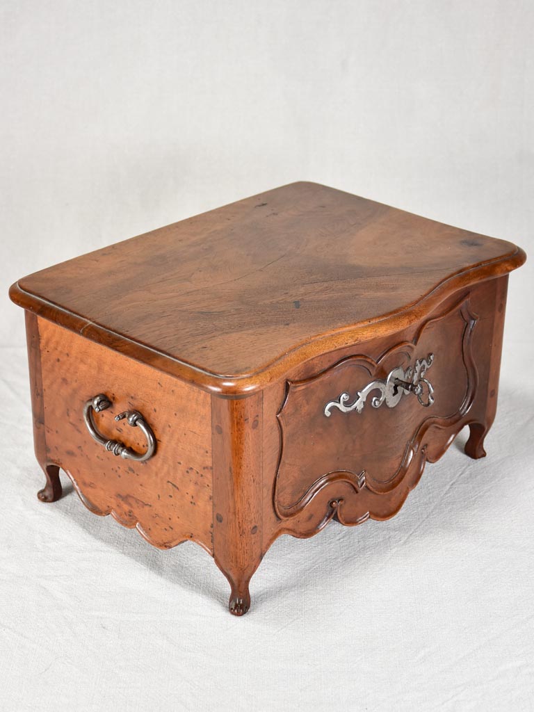 Rare 18th century French document chest with lock