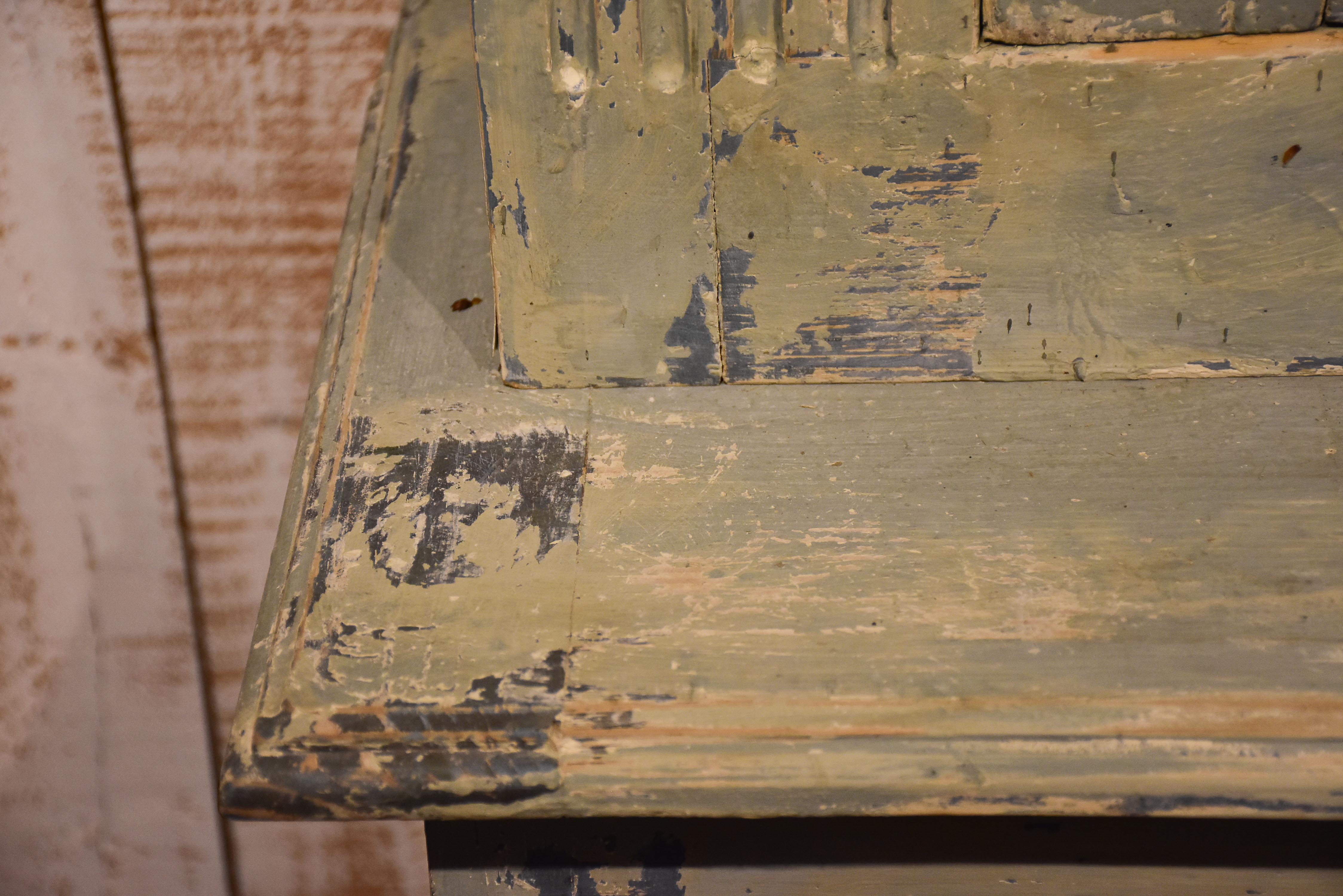 Antique French kitchen dresser with glass doors