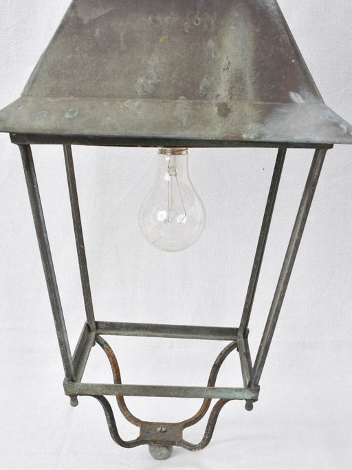 Very large French wall lantern 39¾"