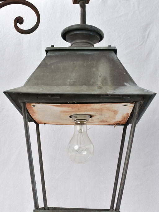 Very large French wall lantern 39¾"