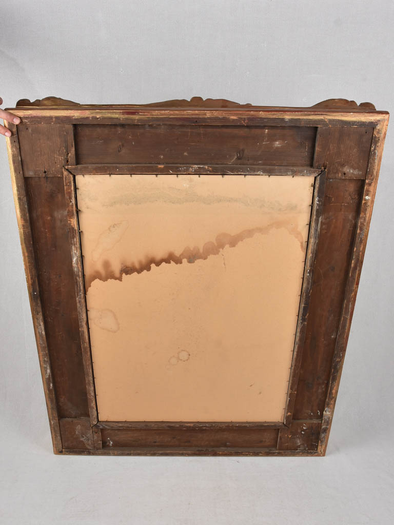 Classy Huge Gold-painted Rectangular Mirror