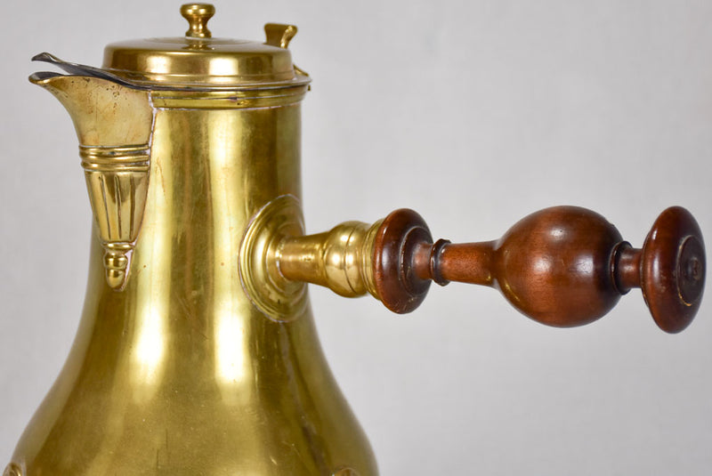 Yellow Copper Coffee Pot, 18th Century