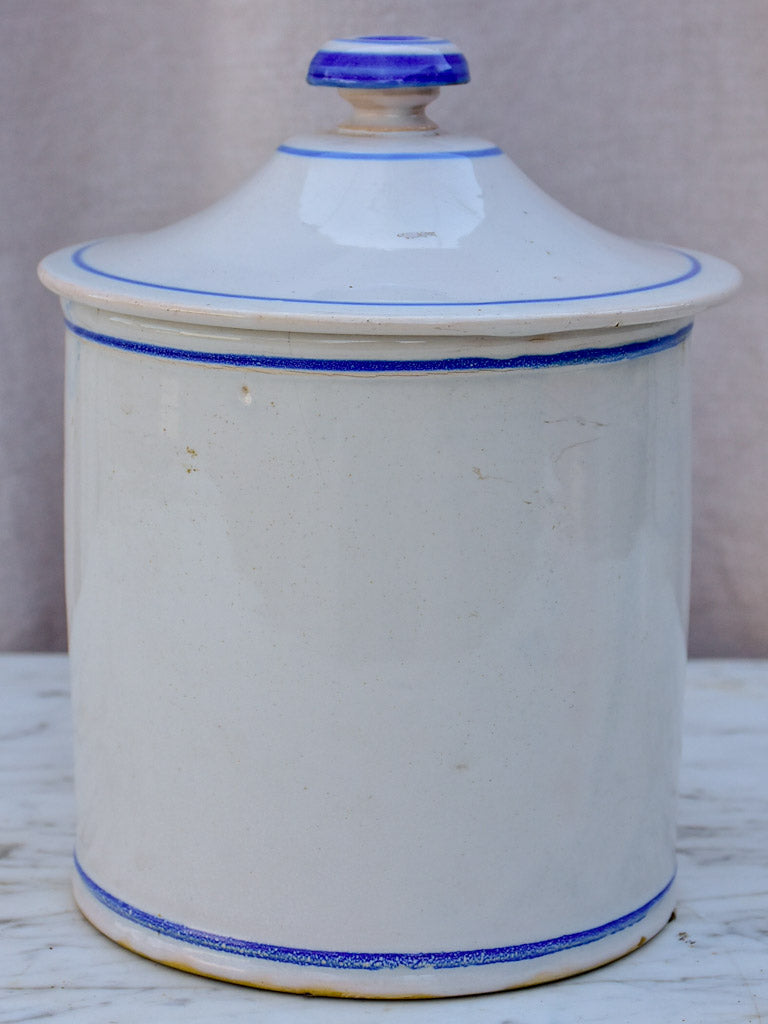 Early 20th Century French ceramic Tabac container