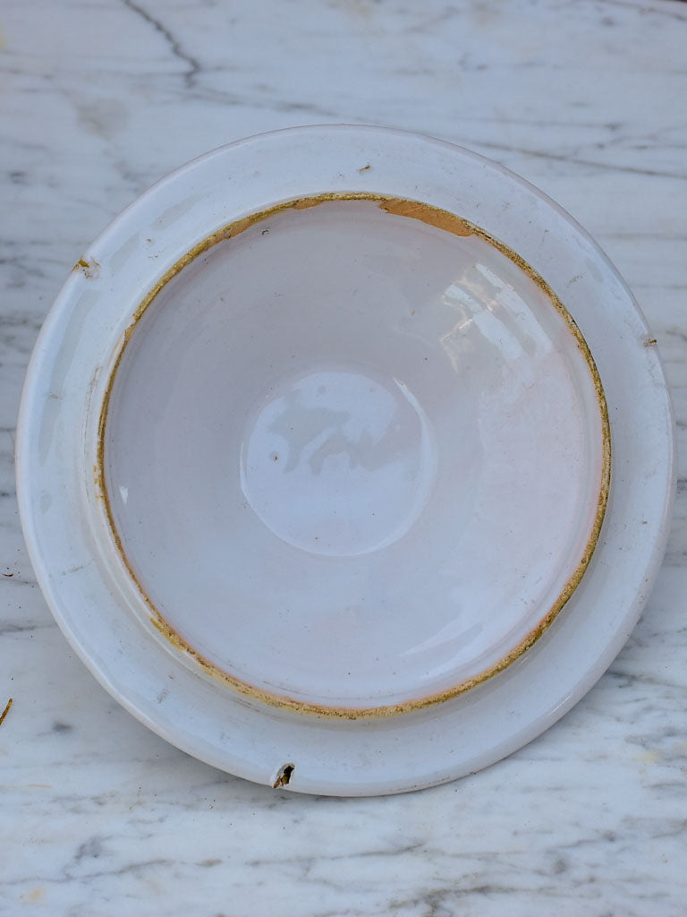 Early 20th Century French ceramic Tabac container