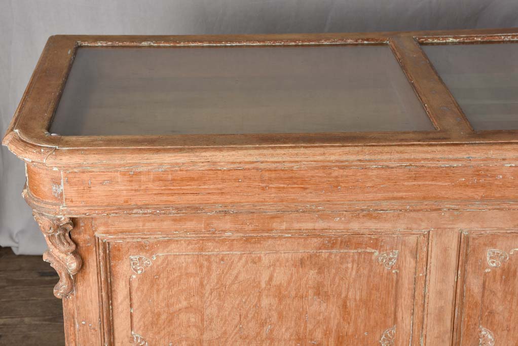Late 19th century shop counter from a haberdashery boutique 59"