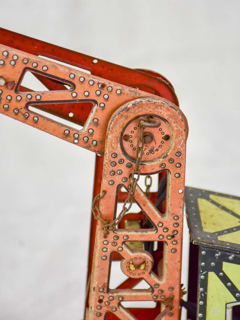Antique toy crane lamp from the 1930's