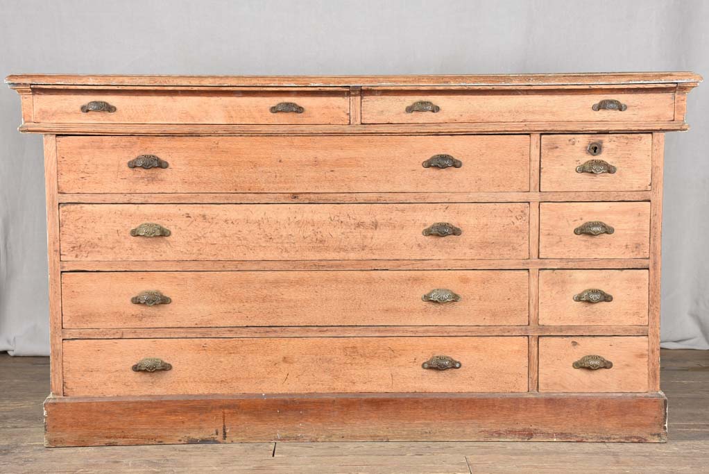 Late 19th century shop counter from a haberdashery boutique 59"