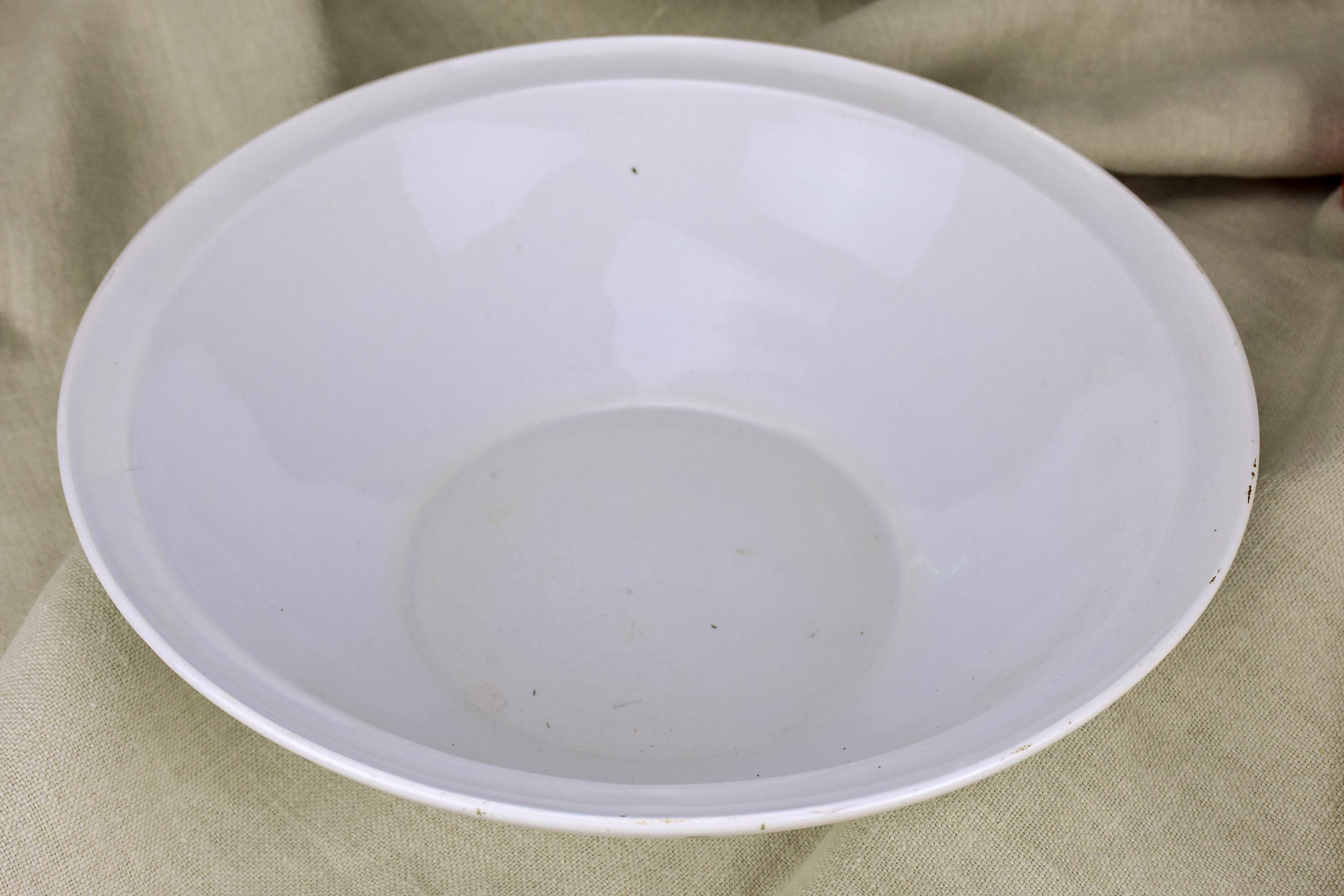 Antique French Sarreguemine ironstone bowl