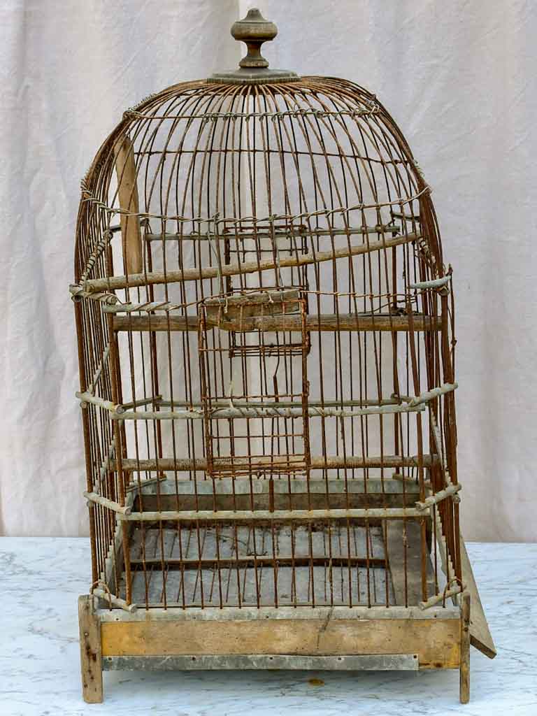 Large antique French birdcage