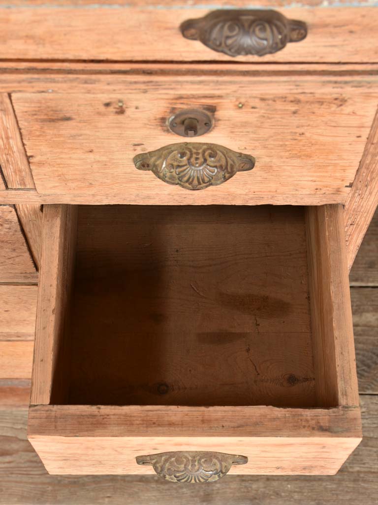 Late 19th century shop counter from a haberdashery boutique 59"