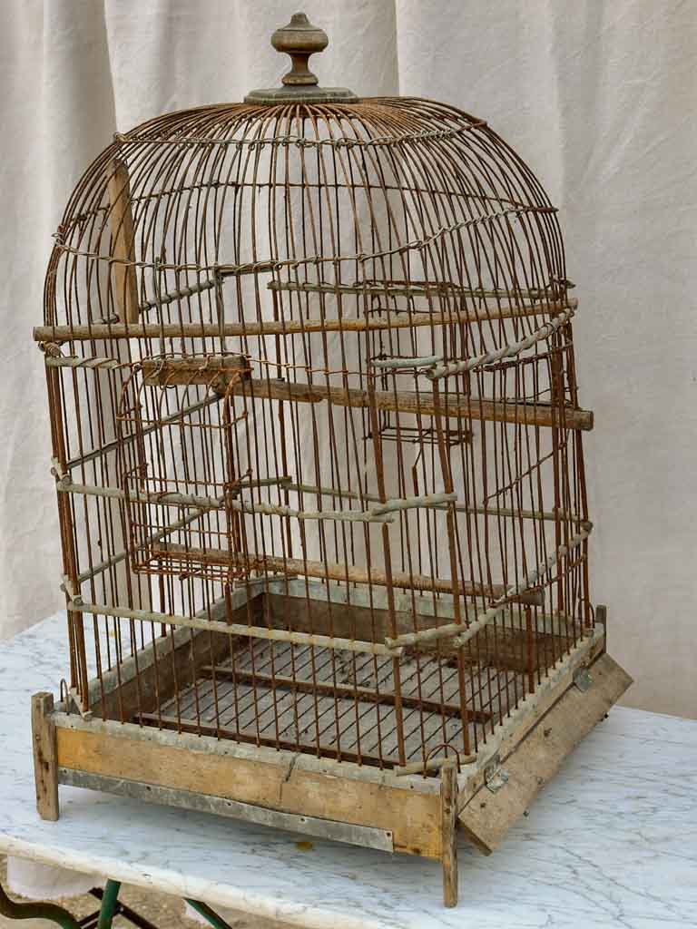Large antique French birdcage