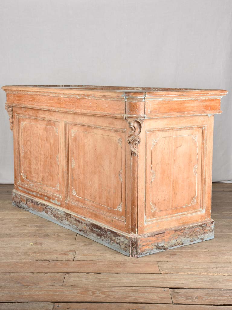 Late 19th century shop counter from a haberdashery boutique 59"