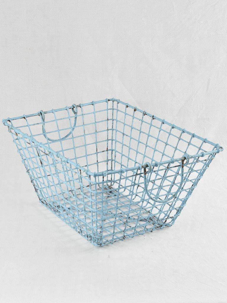 Set of 3 Oyster Baskets with blue patina 25½"