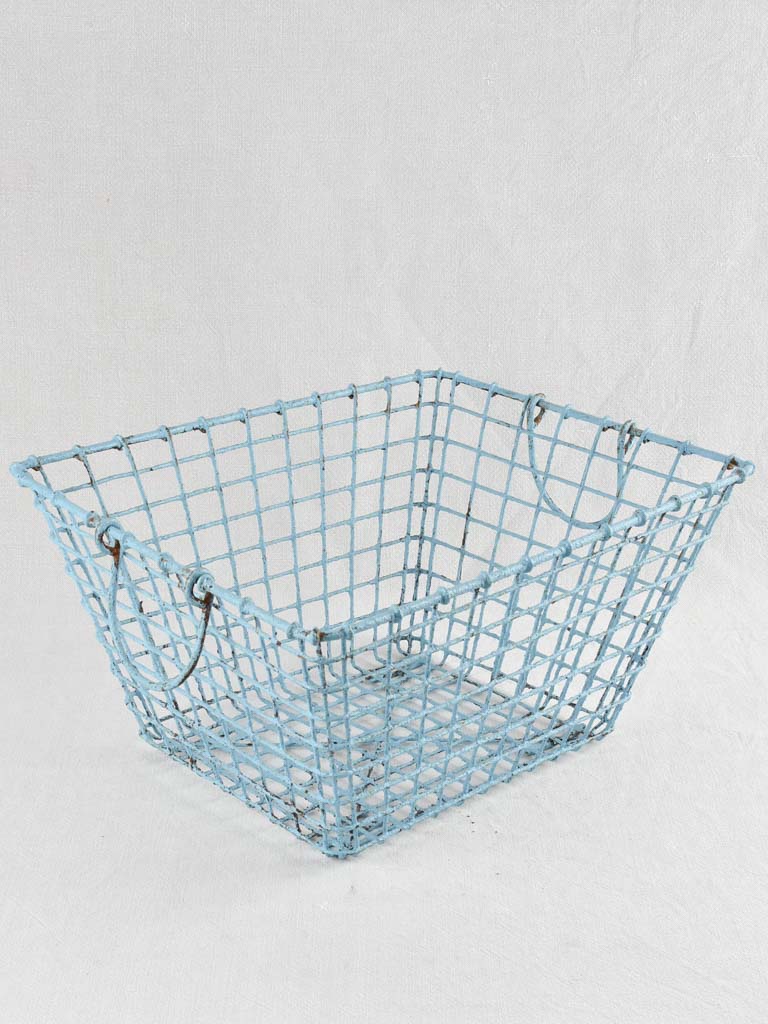 Set of 3 Oyster Baskets with blue patina 25½"