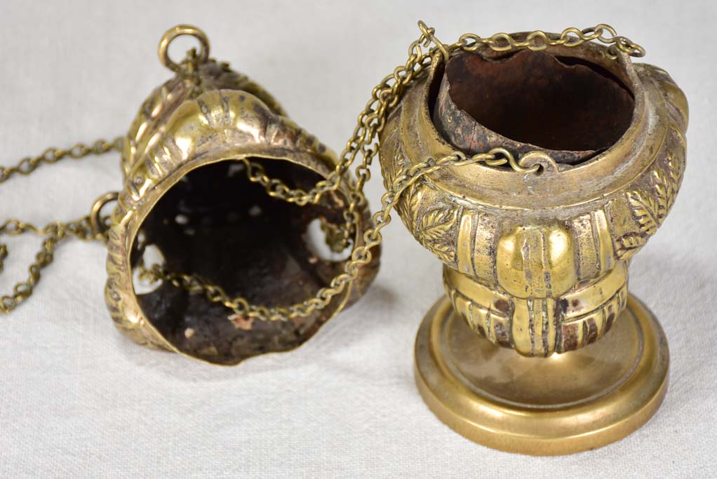 Vintage French Religious Bronze Catholicon