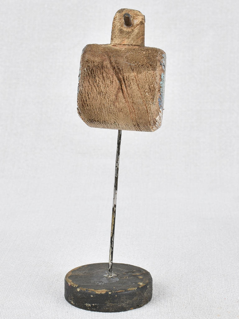 Bird sculpture (wooden), vintage 7½"