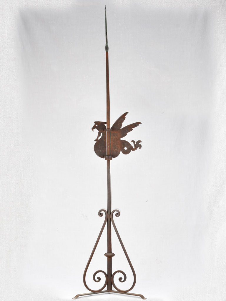 Antique Iron Tarasque Dragon Weathervane
