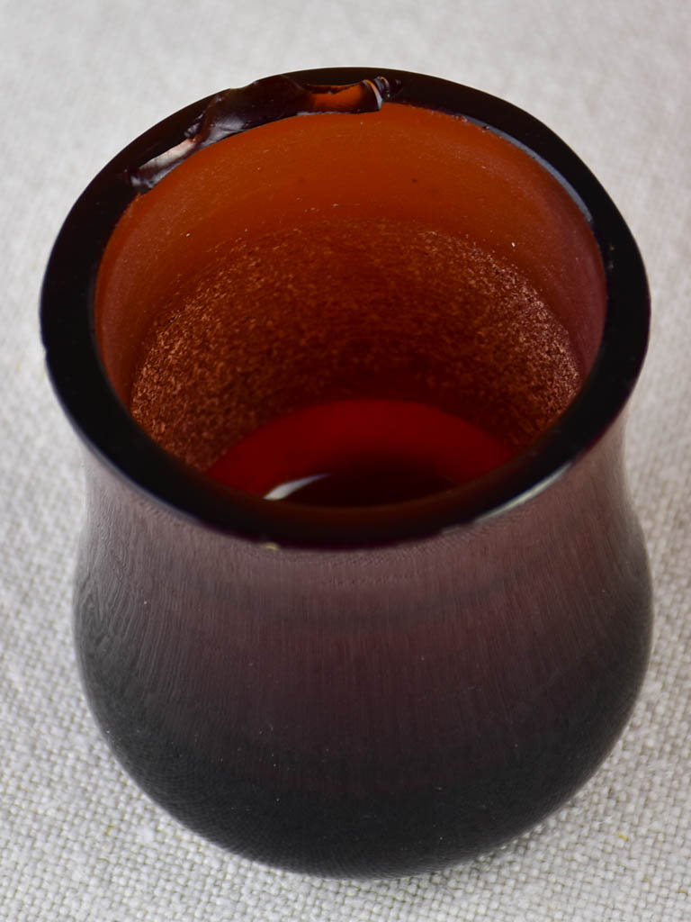 Stunning old-era amber apothecary jars
