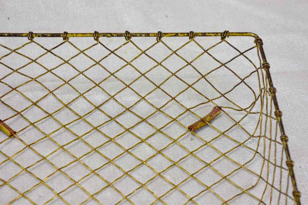 Mid century iron waste paper basket and in-tray