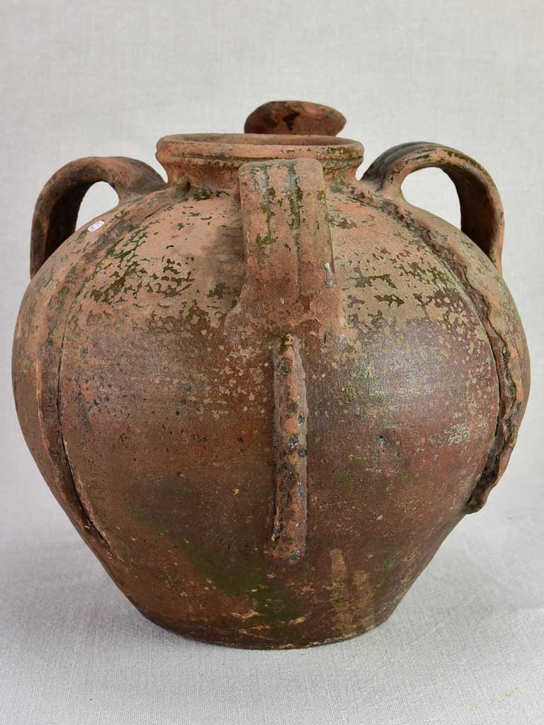 Large walnut oil pitcher from the early twentieth century 11½"