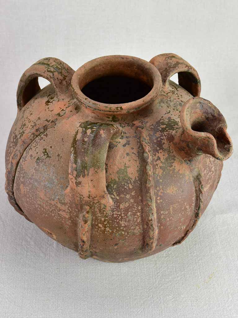 Large walnut oil pitcher from the early twentieth century 11½"