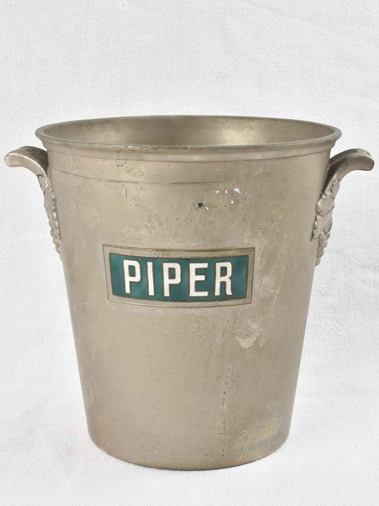 1930's Champagne bucket - Piper Heidsieck 8¼"