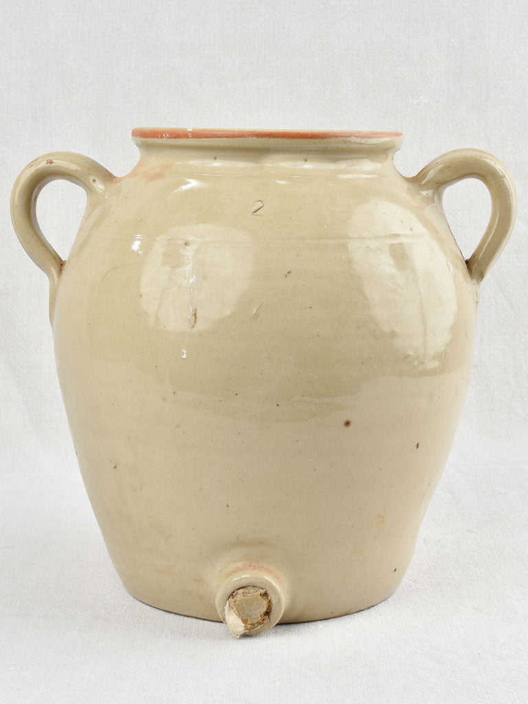 Stoneware vinegar dispenser 12¼"