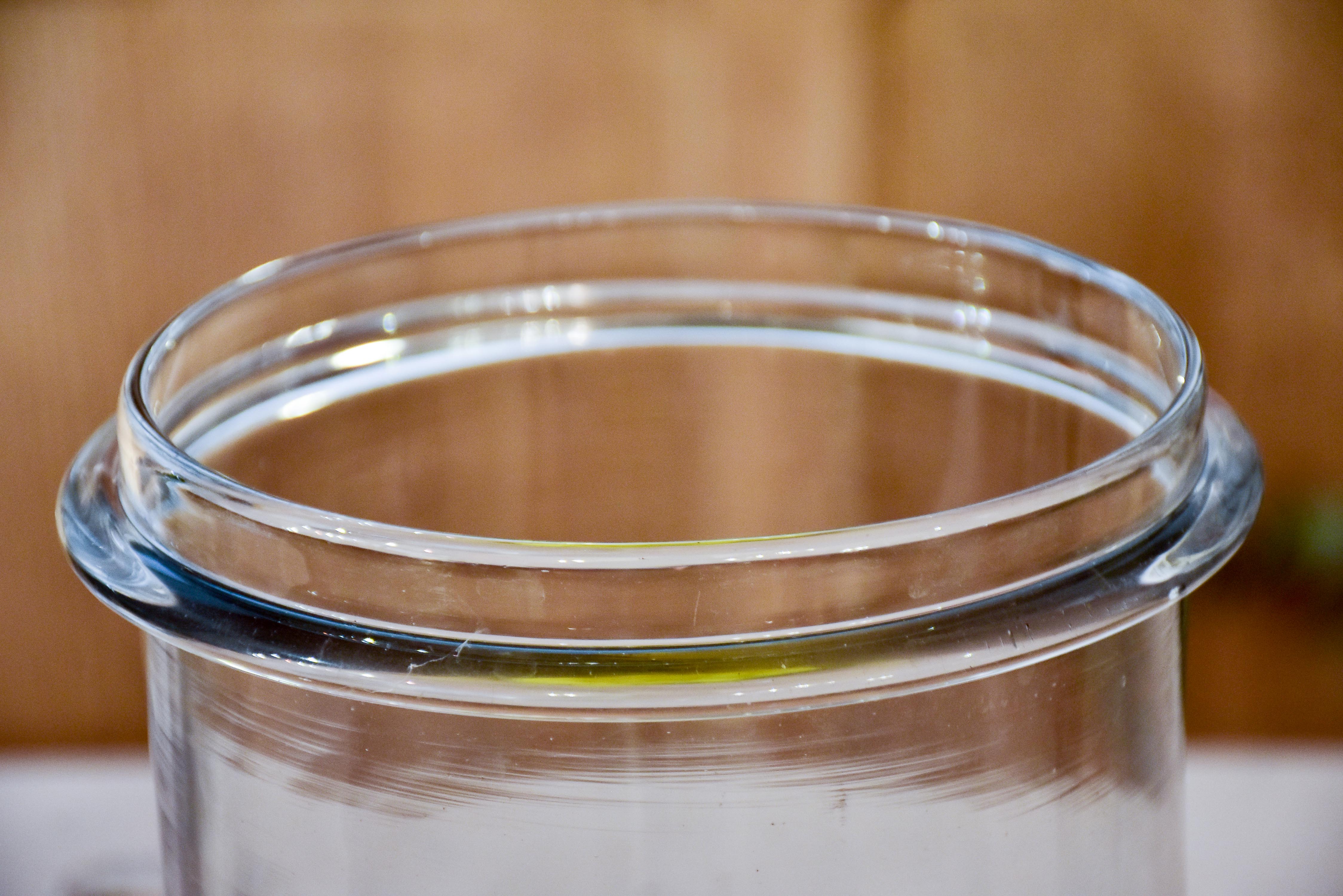 Large antique French apothecary jar - glass