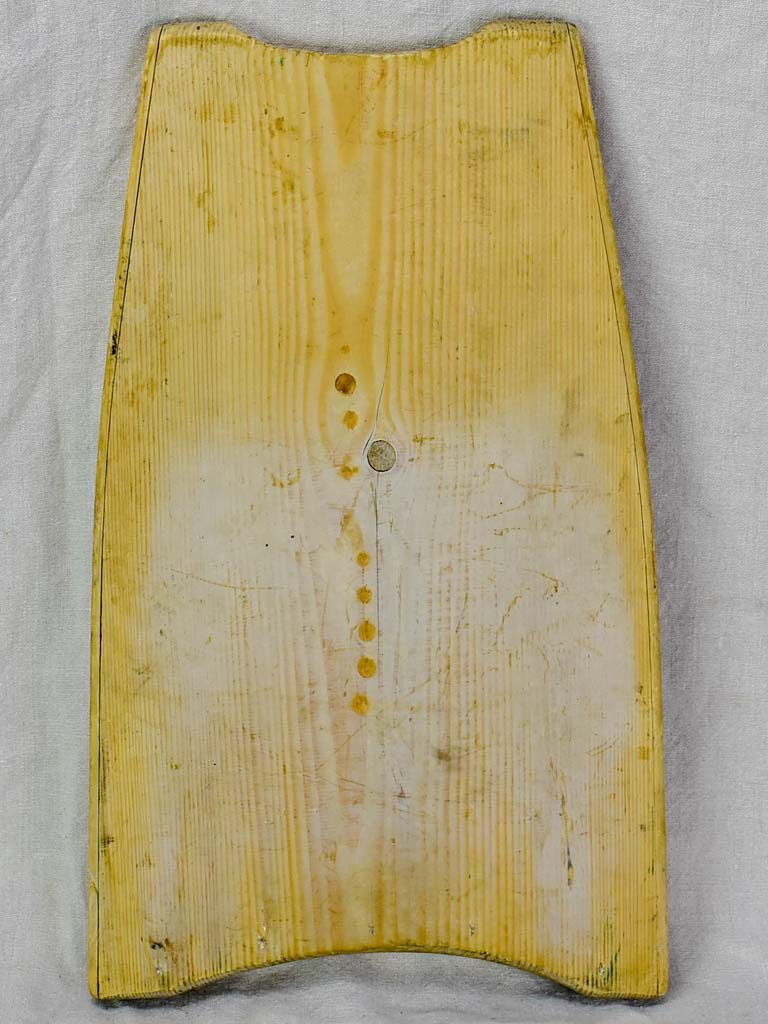 Mid century French wooden wash board 13½" x 22½"