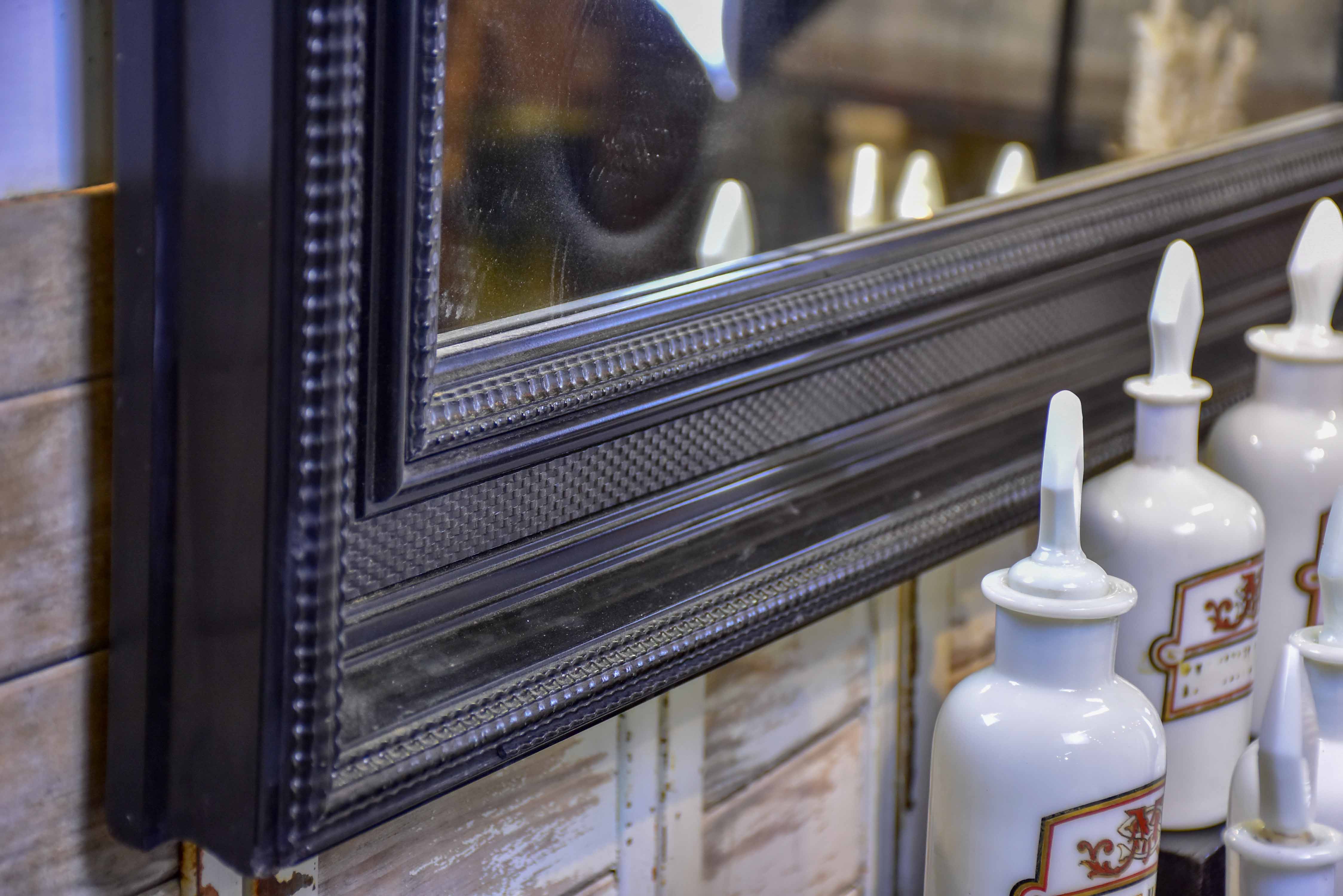 Mid-century French mirror from a bistro 37 ½'' x 47 ¼''