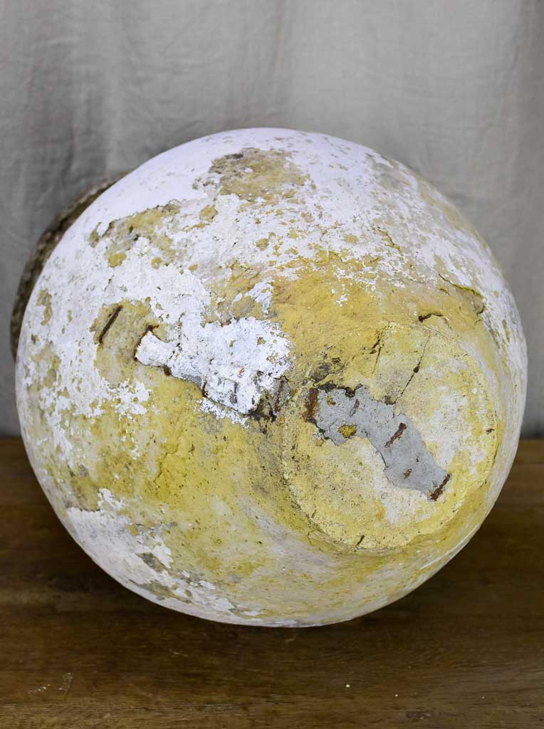 19th Century Spanish olive jar with white patina - 1 of 2