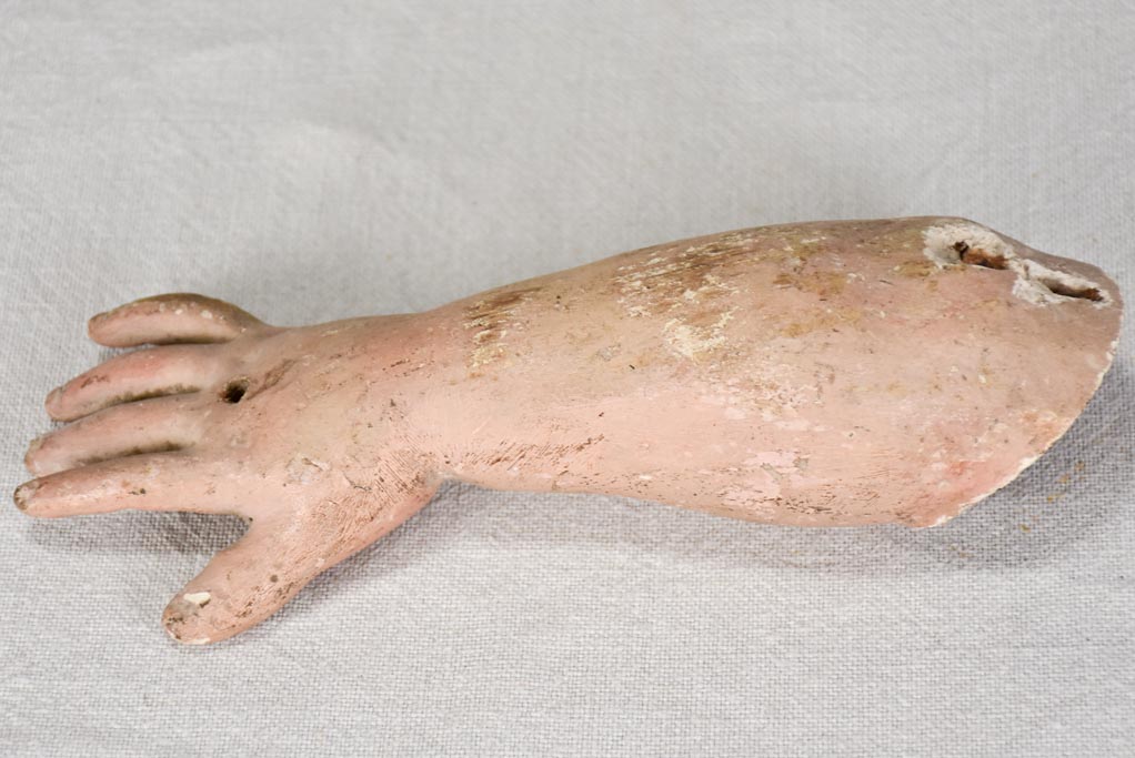 Louis XIV salvaged religious sculpture - cherub's arm 9½"