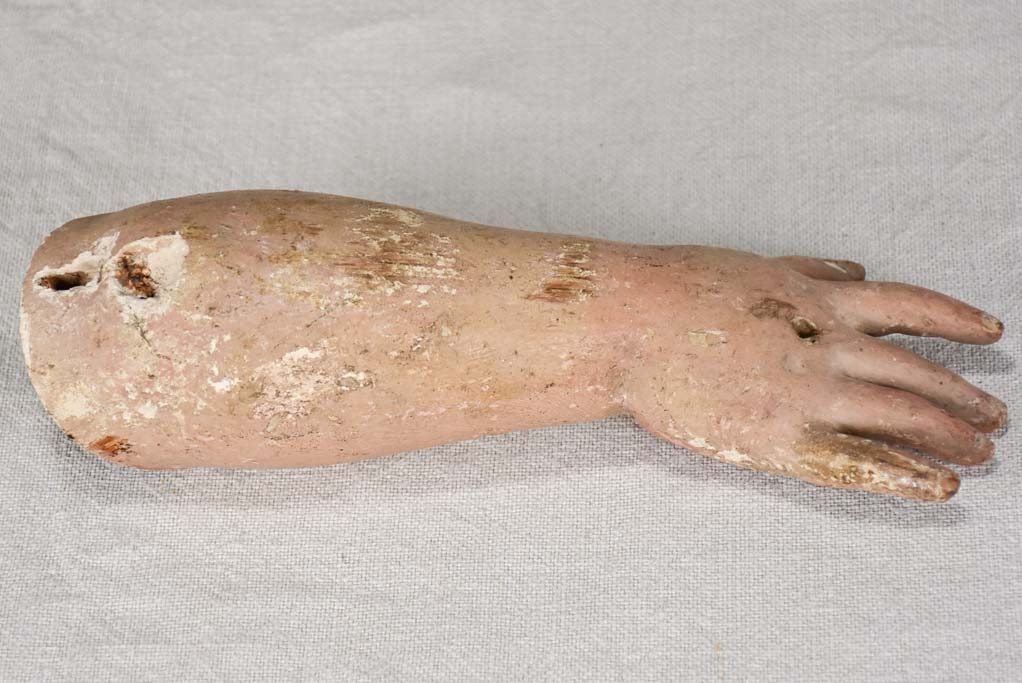 Louis XIV salvaged religious sculpture - cherub's arm 9½"
