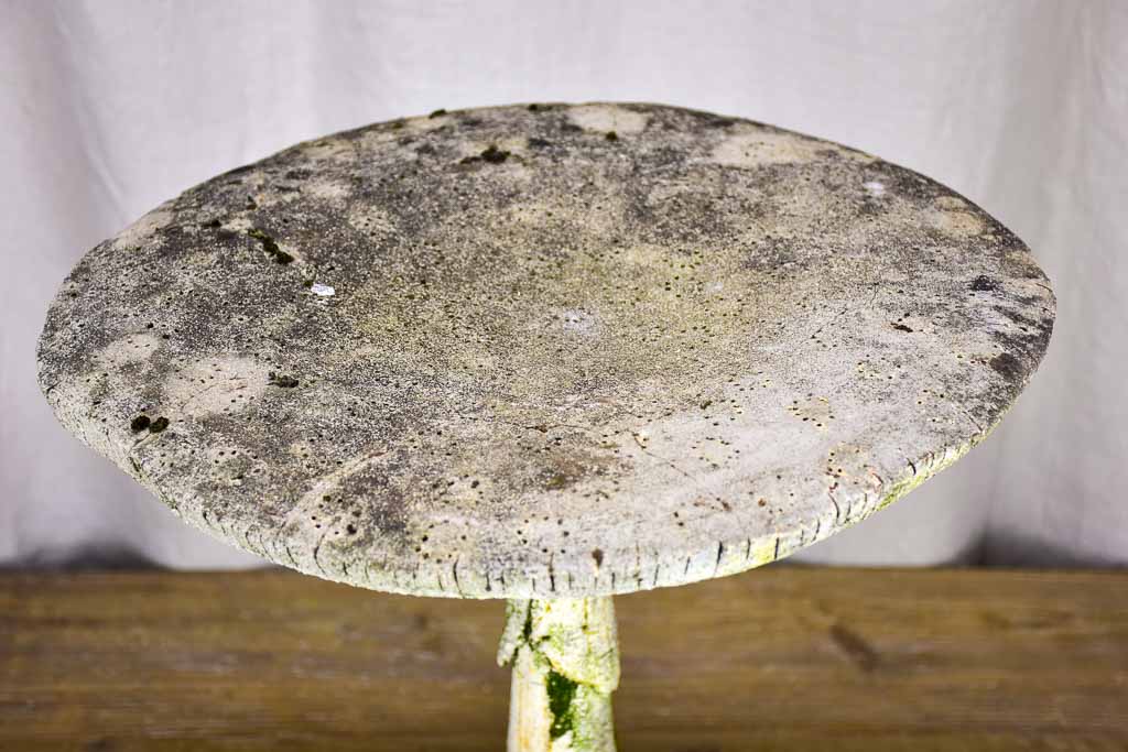 Antique French mushroom garden stool
