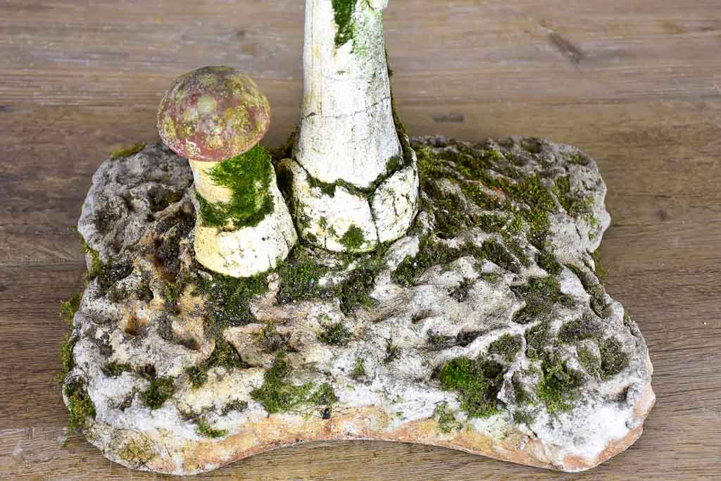 Antique French mushroom garden stool